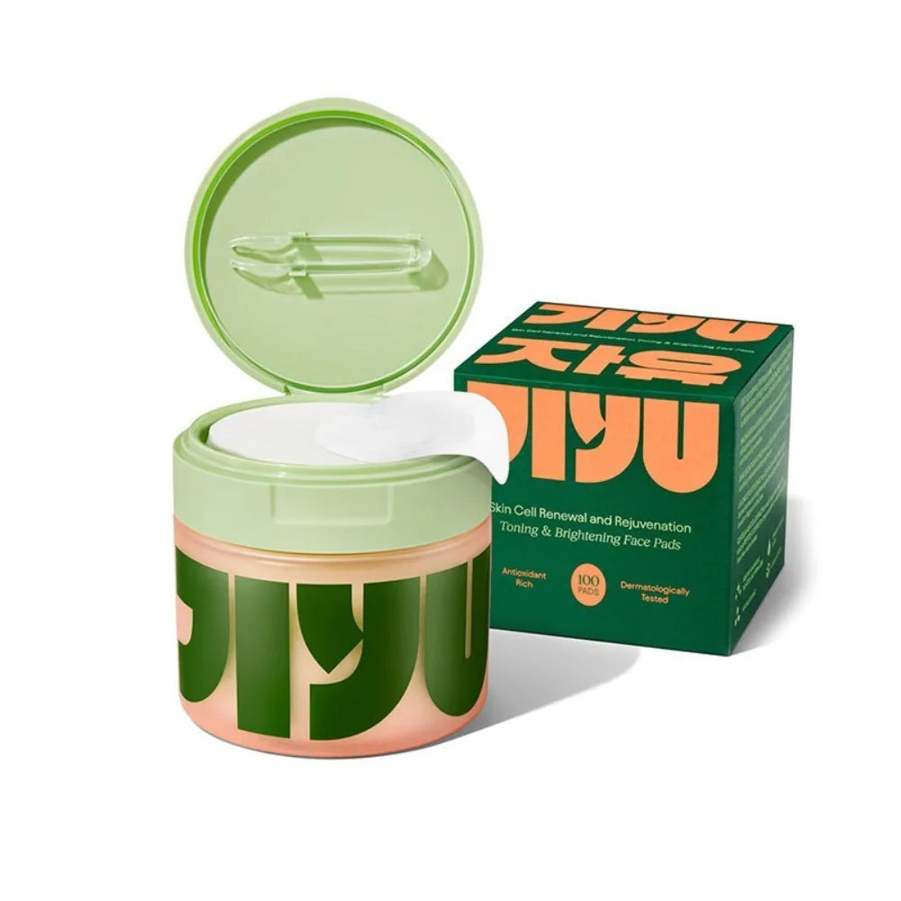 100pcs Gotu Kola Brightening & Moisturizing Facial Pads