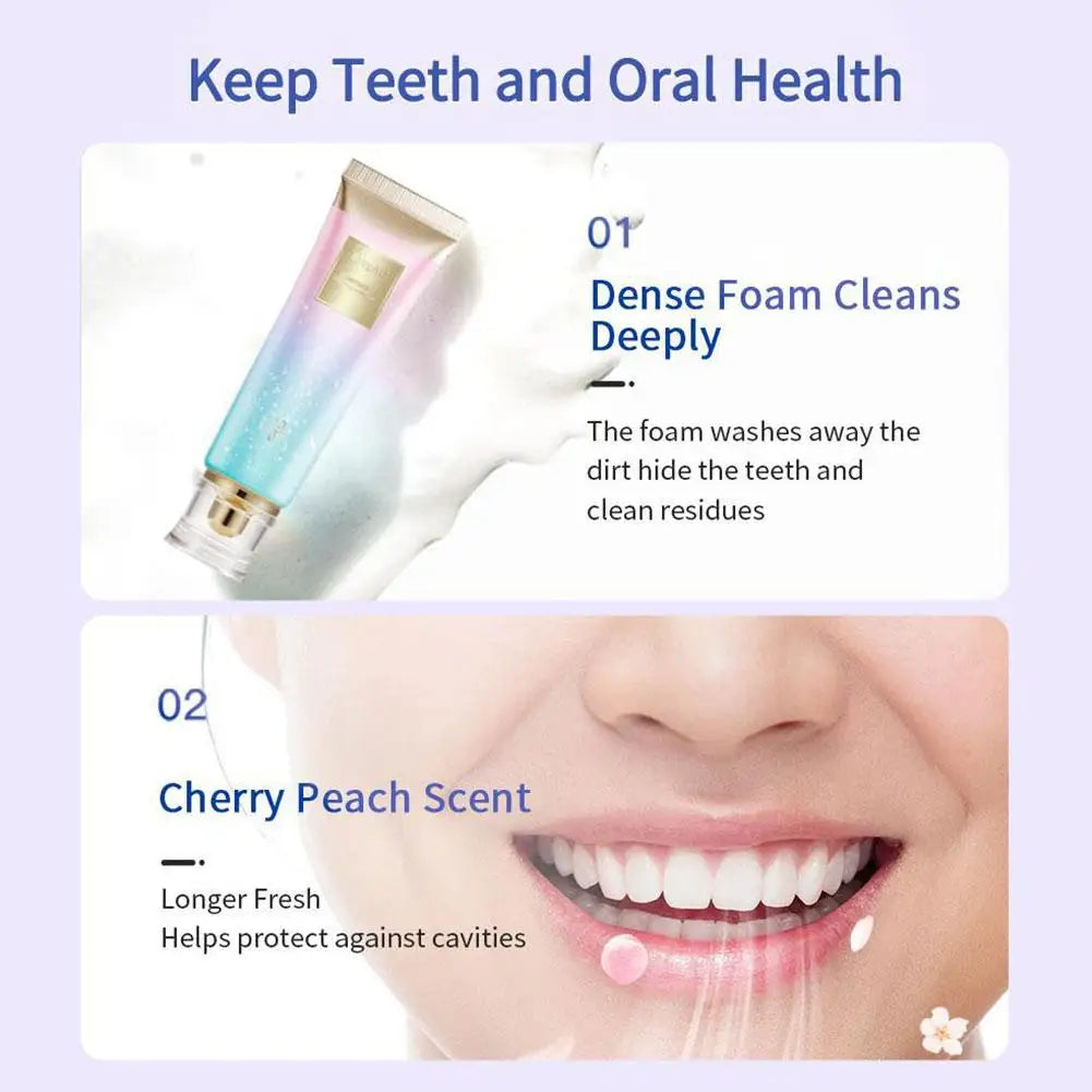 Niacinamide Whitening Toothpaste Remove Plaque Stains Reduces Plaque Teeth Oral Hygiene Clean Fresh Breath Toothpaste Teeth Care