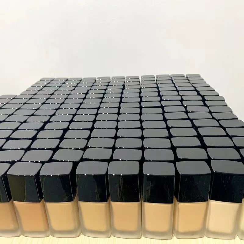 Custom Logo Makeup Sunscreen Vegan Waterproof Private Label Full Coverage Body Liquid Matte Foundation for Black Women