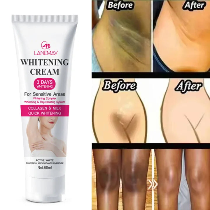 Best-selling Fast Whitening Cream for Underarms Entire Body Whitening and Moisturizing Brightening Suitable for Dark Skin.