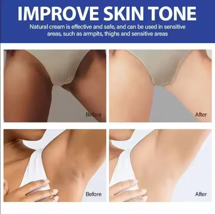 Best-selling Fast Whitening Cream for Underarms Entire Body Whitening and Moisturizing Brightening Suitable for Dark Skin.